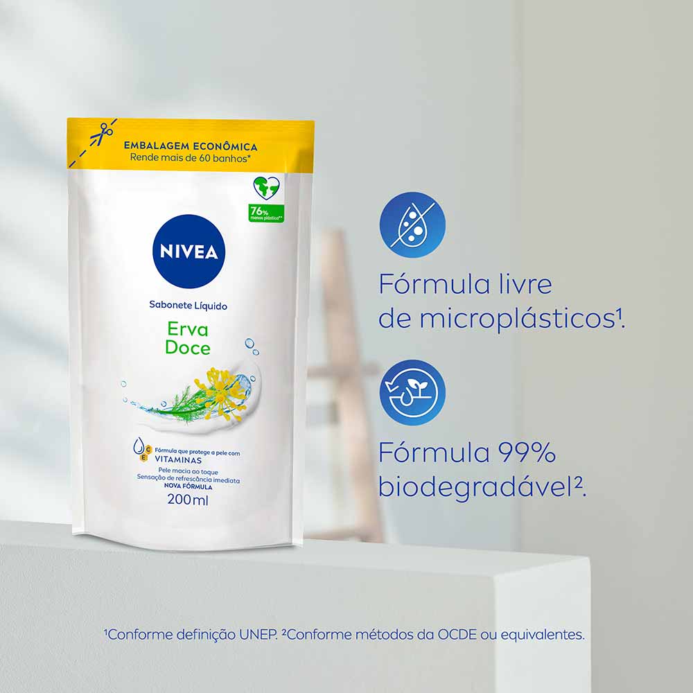 Sabonete Líquido NIVEA Erva Doce Refil